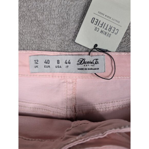 Denim & Co. Classic Women's Size 8 Waist Stretch Jeggings Pink NWT - Picture 4 of 10
